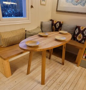 Maja, spisebord, eik, kjøkkenbord, nett bord, eikebord