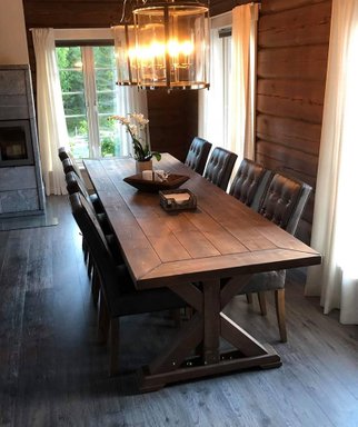 Vigga spisebord, farmhouse table, gran, rustikt bord, spisestue