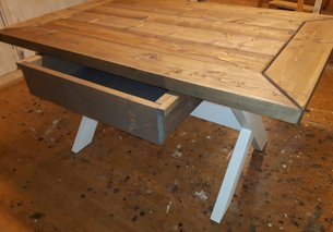 Lager skuff til spisebord kjøkkenbord sofabord stuebord håndlaget møbelsnekker Hadeland
